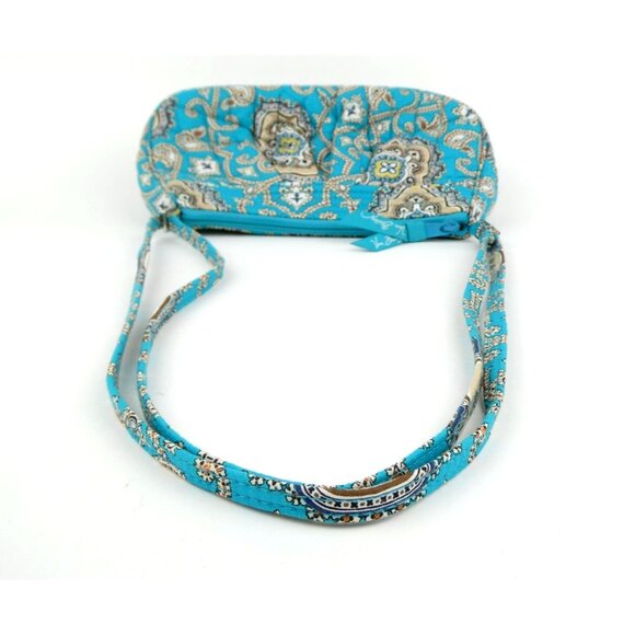 Vera Bradley Totally Turq Frannie Crossbody Purse - Picture 8 of 9